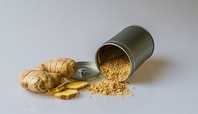 Pommade au gingembre pour le traitement de l'ostéochondrose cervicale